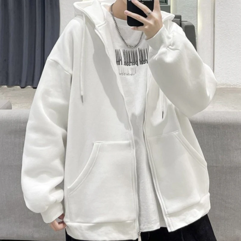 Oversized Lightweight Zip-Up Hoodie - Image 10