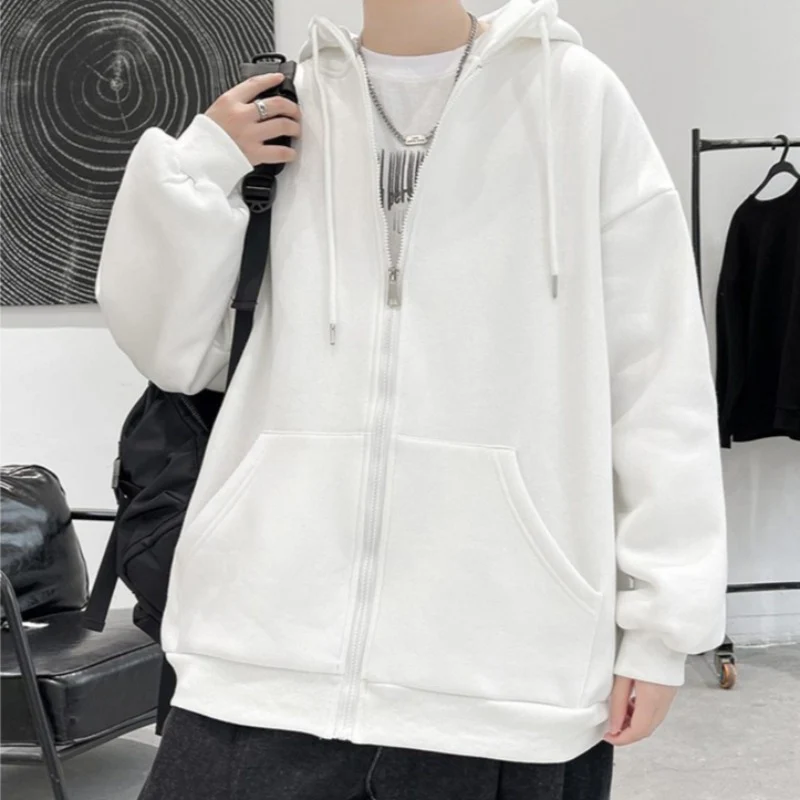Oversized Lightweight Zip-Up Hoodie - Image 11