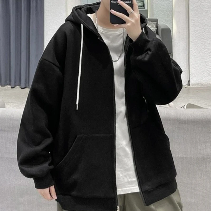 Oversized Lightweight Zip-Up Hoodie - Image 14