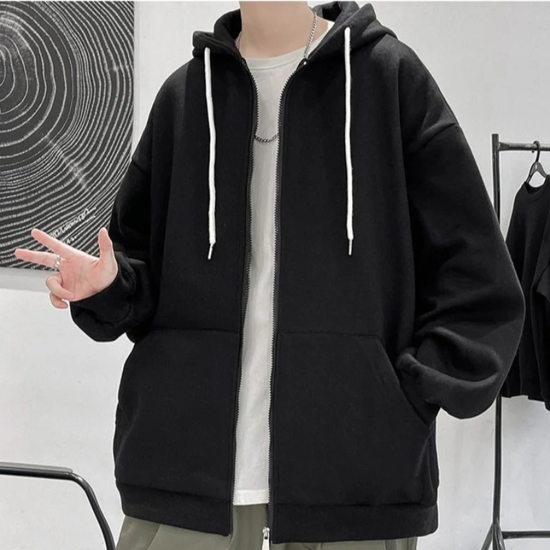Oversized Lightweight Zip-Up Hoodie - Image 15