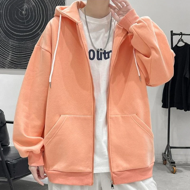 Oversized Lightweight Zip-Up Hoodie - Image 23