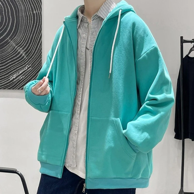 Oversized Lightweight Zip-Up Hoodie - Image 26