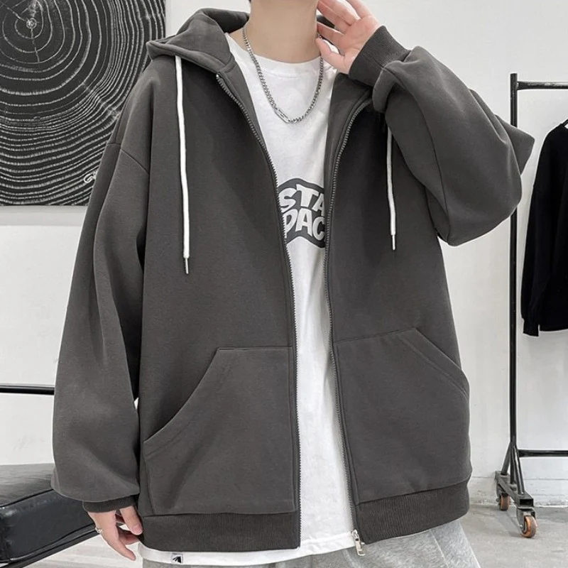 Oversized Lightweight Zip-Up Hoodie - Image 7