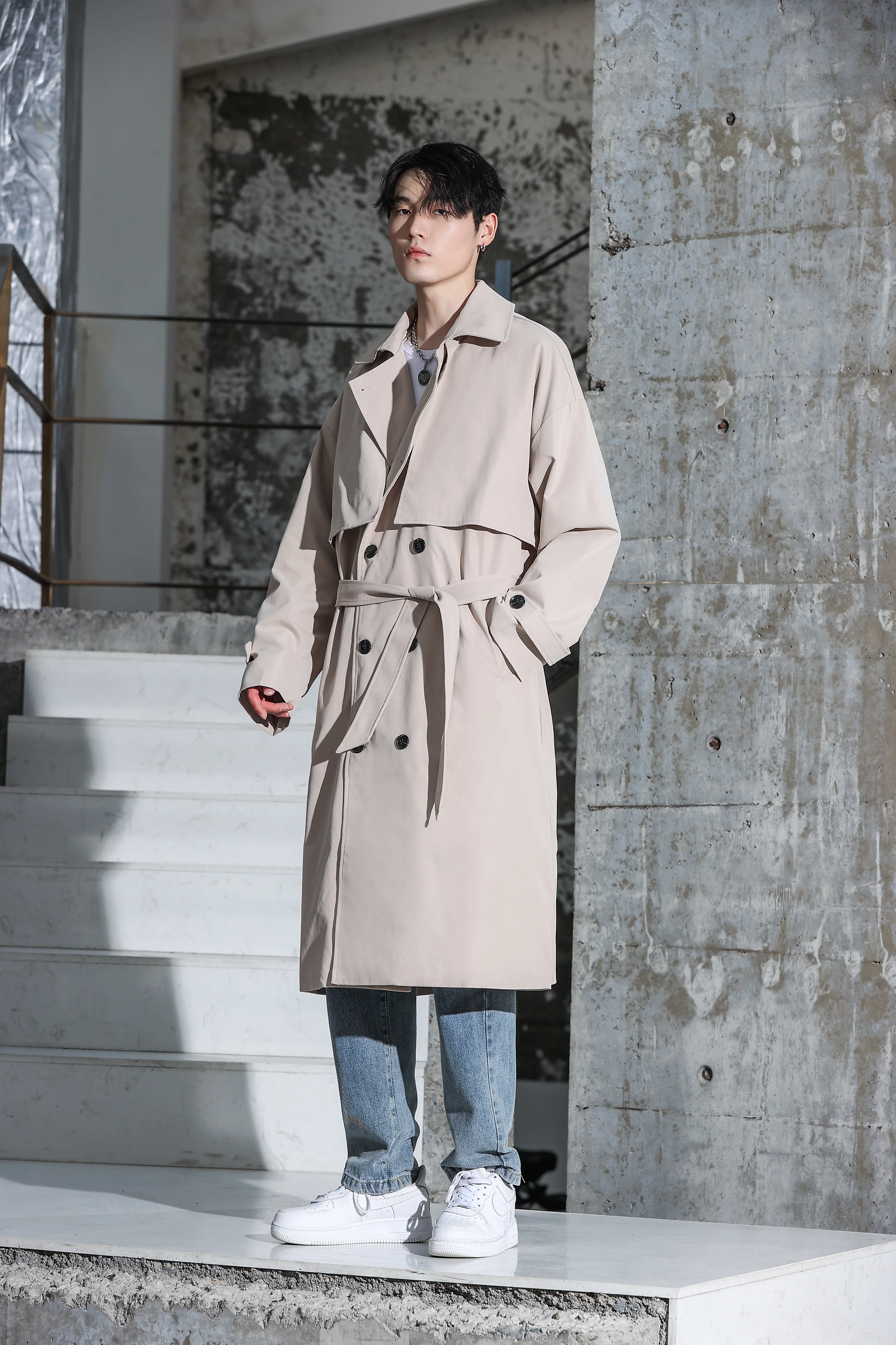 Oversized Long Trench Coat - Image 12