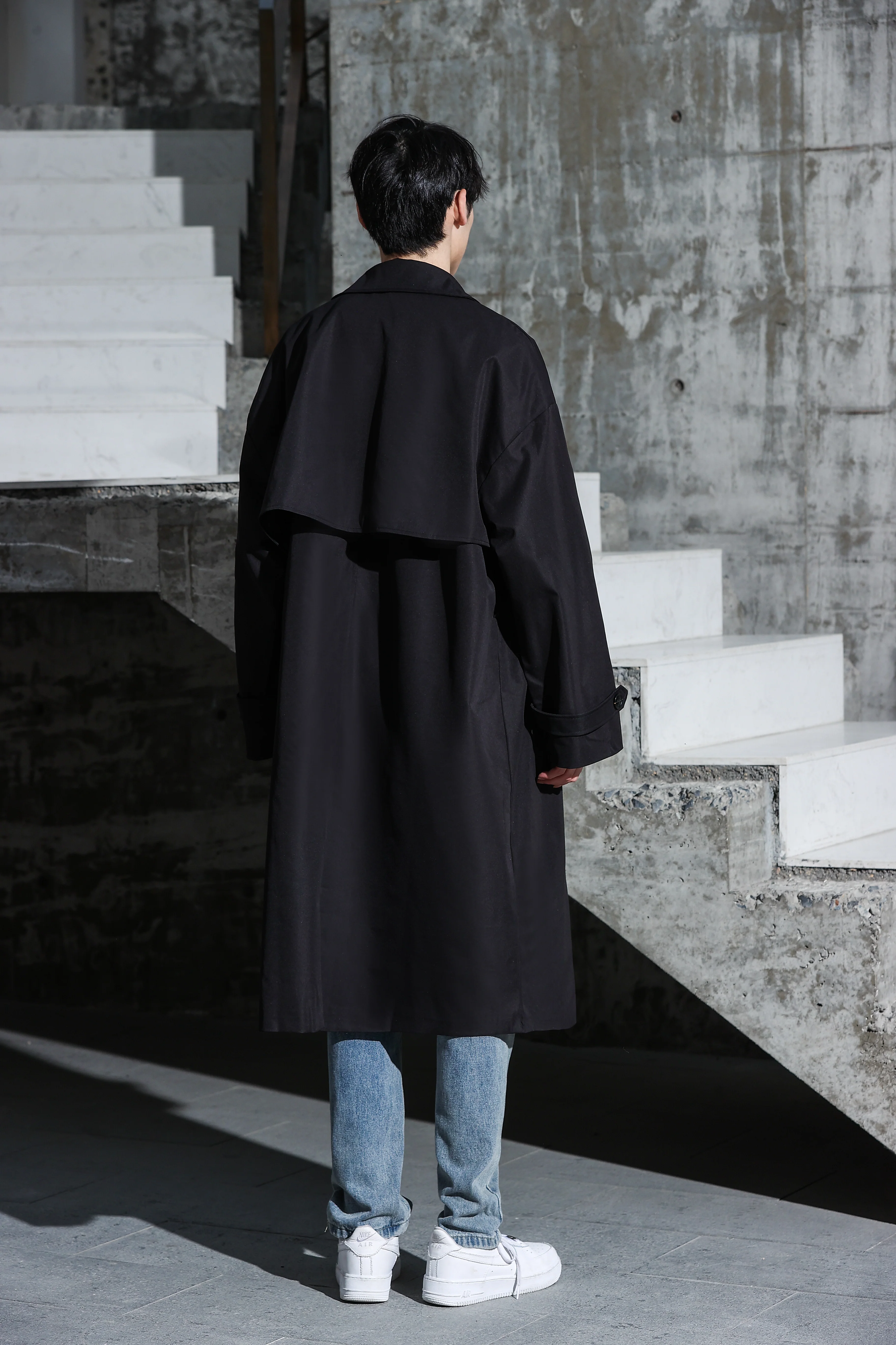 Oversized Long Trench Coat - Image 31