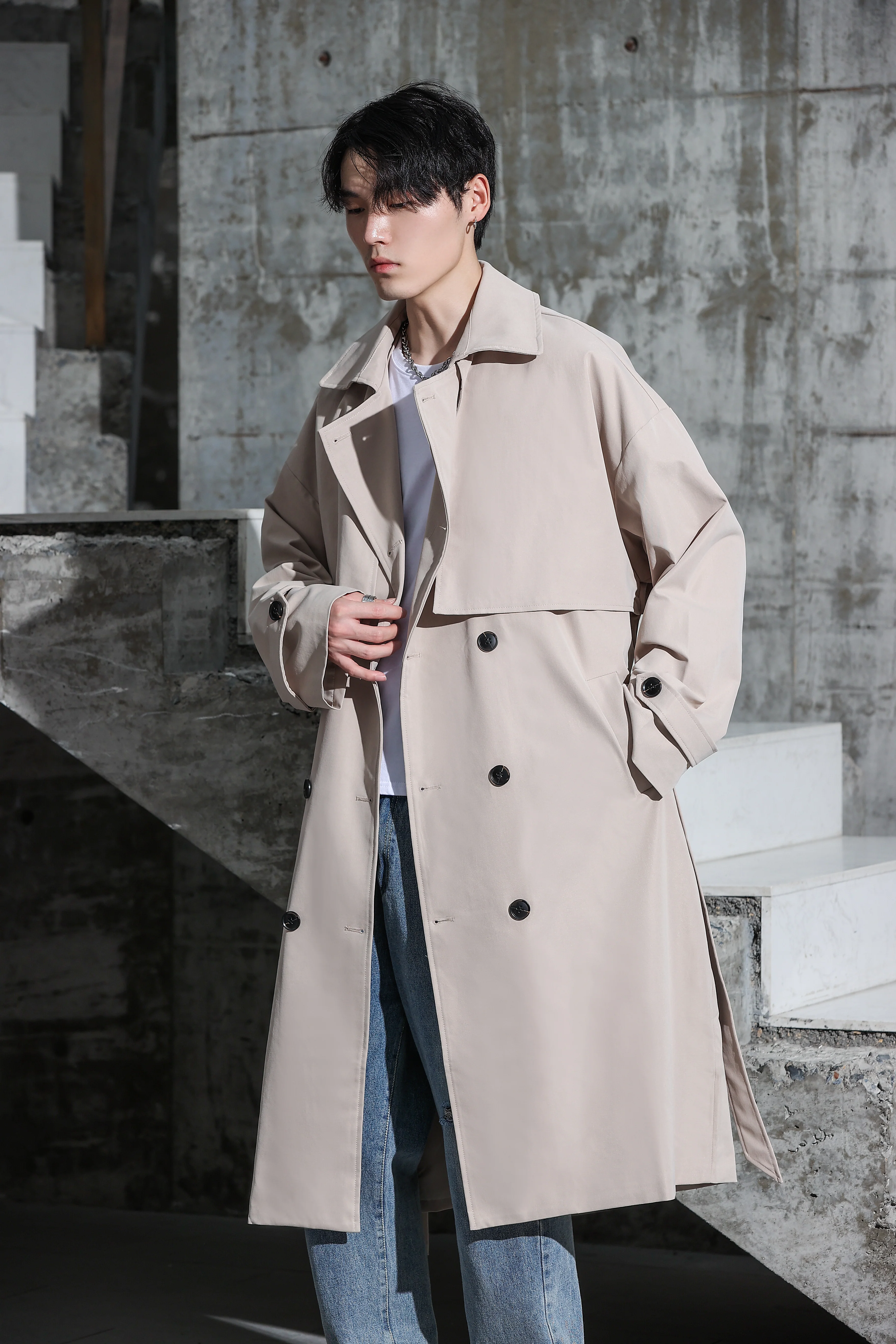 Oversized Long Trench Coat - Image 6
