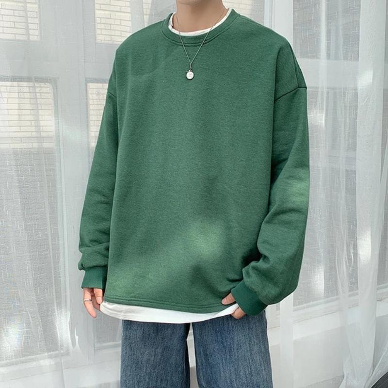 Oversized Mock Two-Piece Long-Sleeve Tee - Image 14
