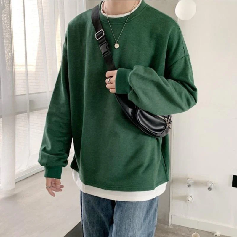 Oversized Mock Two-Piece Long-Sleeve Tee - Image 16