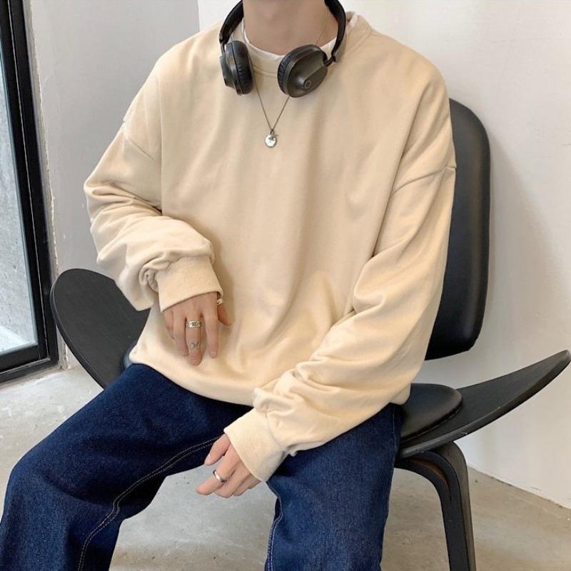 Oversized Mock Two-Piece Long-Sleeve Tee - Image 38