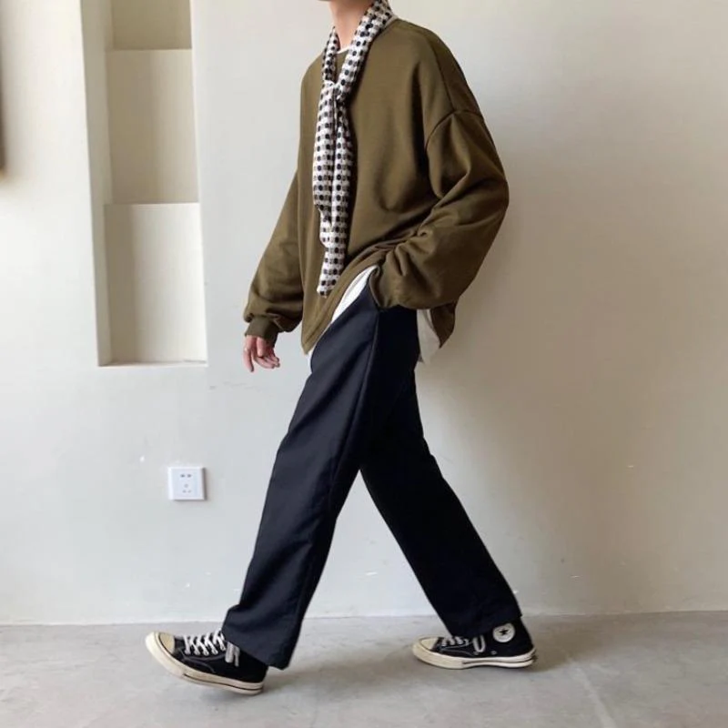 Oversized Mock Two-Piece Long-Sleeve Tee - Image 50