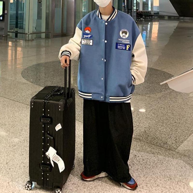 Oversized Vintage Graphic Baseball Jacket - Image 18