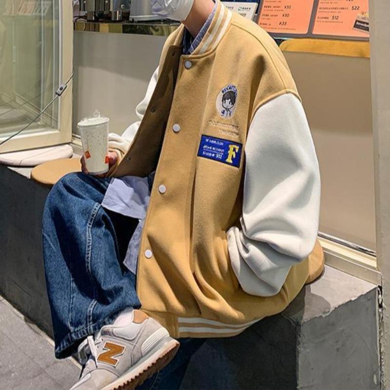 Oversized Vintage Graphic Baseball Jacket - Image 21