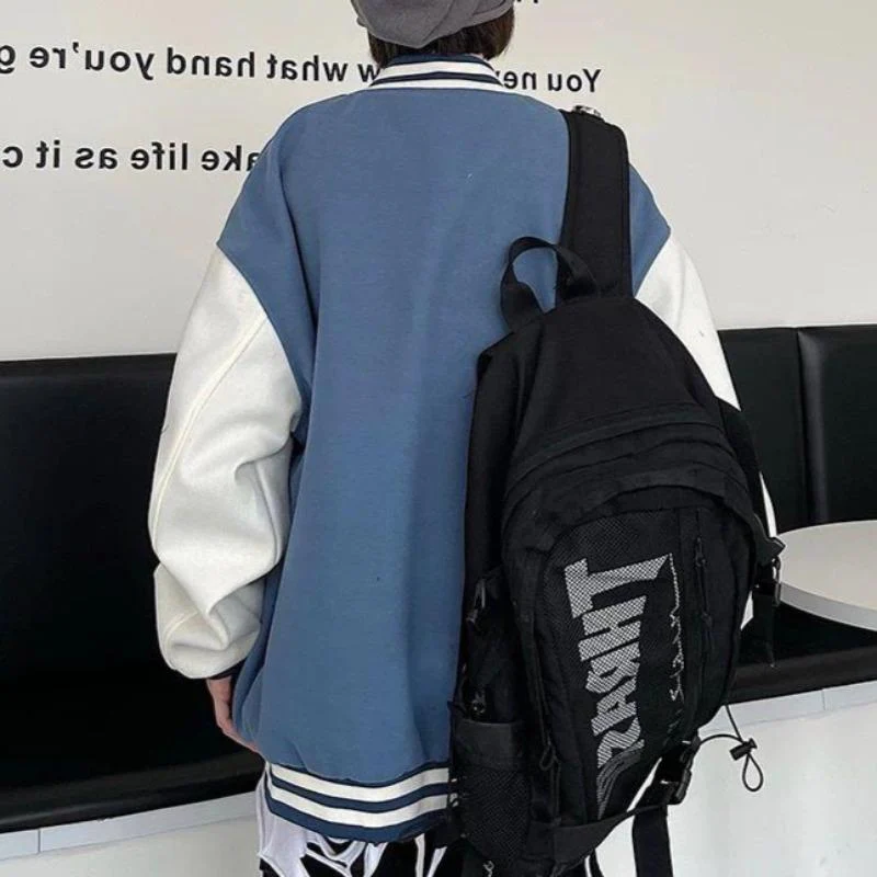 Oversized Vintage Graphic Baseball Jacket - Image 20