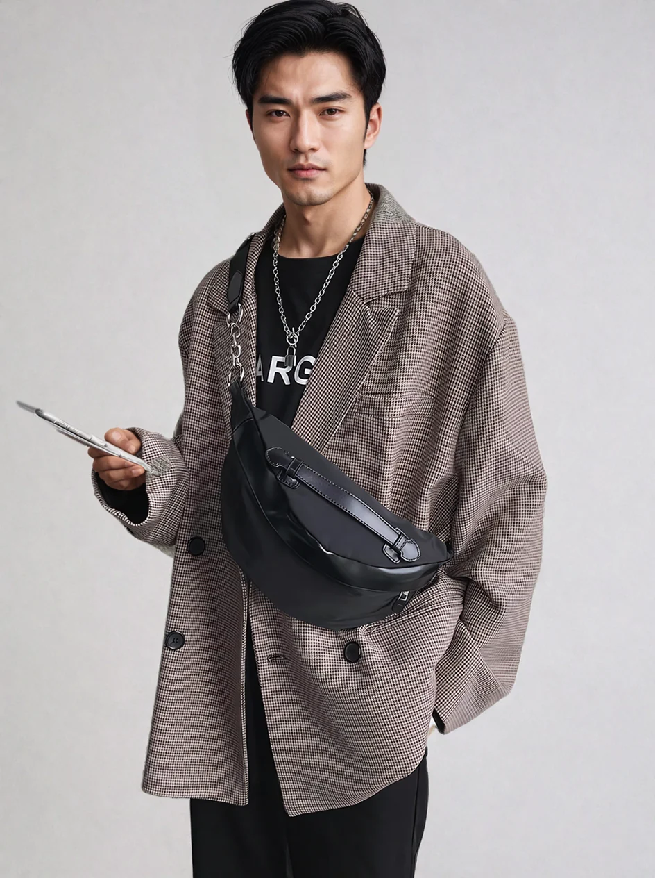 Semi-Glossy Crossbody Medium Bum Bag - Image 6